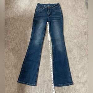 SHEIN Dark Blue Flare Jeans